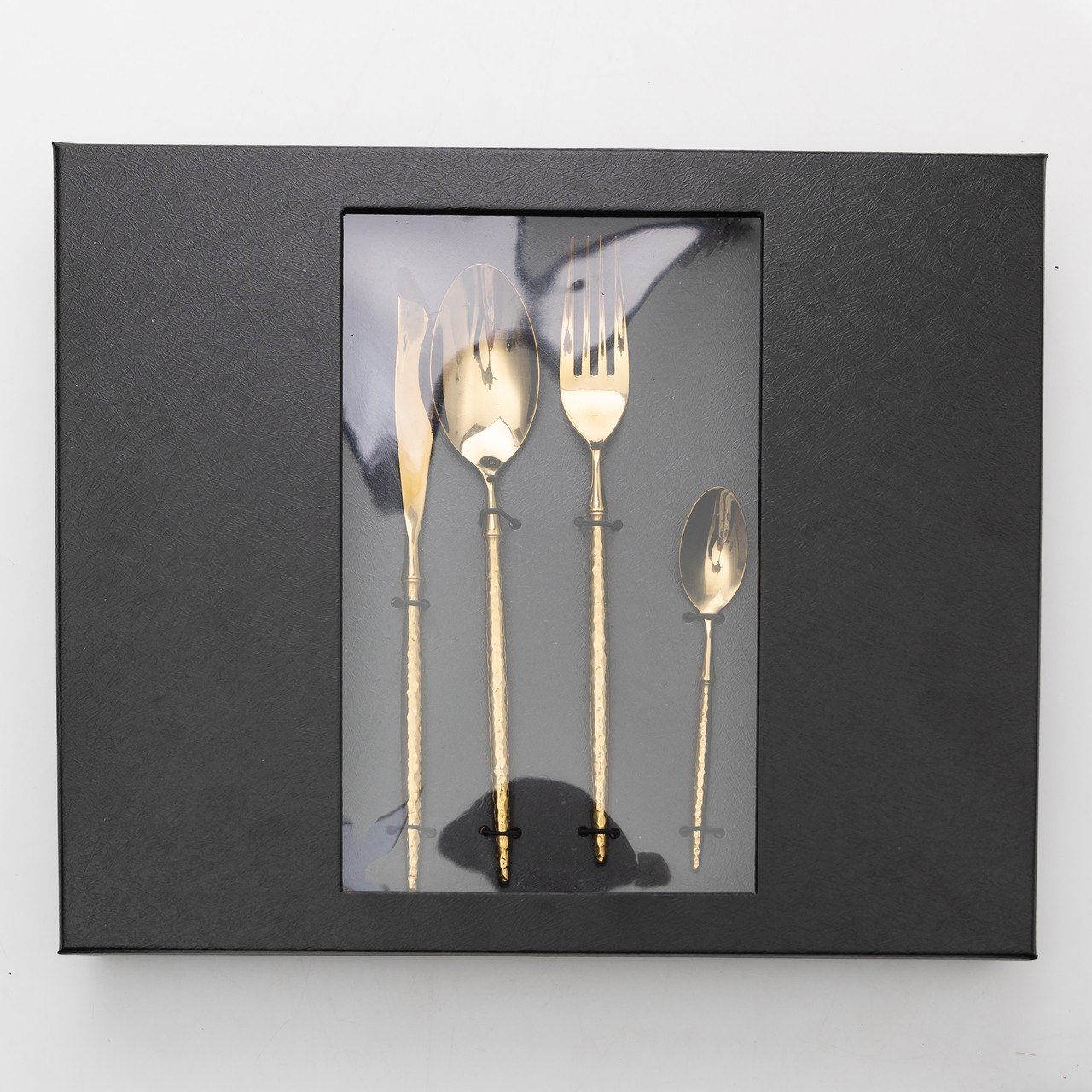 Набір столових приборів золото на 6 персон 24 предмети ложки, виделки, ножі Золото