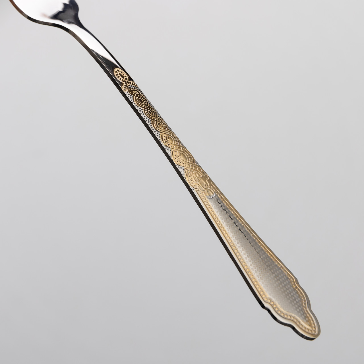 Набір столових приладів золото на 6 персон комплект столових приладів 24 предмети Срібло із золотом