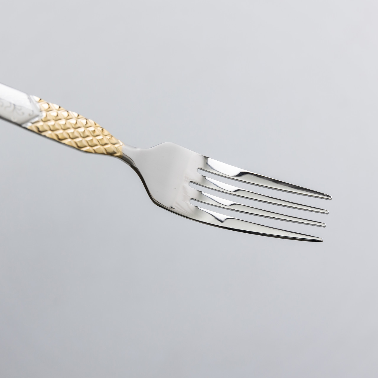 Набір столових виделок 6 штук виделка з нержавіючої сталі 21 см Срібло з золотом