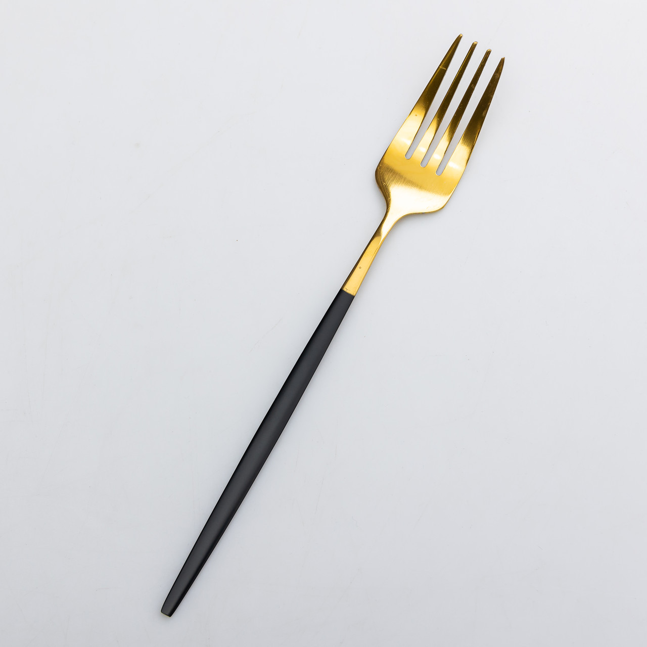 Набір столових виделок 6 штук виделка столова з нержавіючої сталі 21.5 см Чорний із золотом