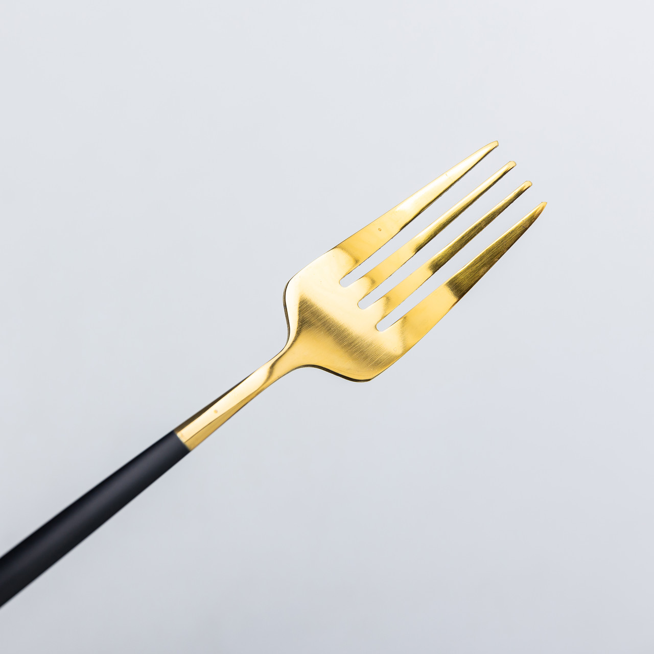 Набір столових виделок 6 штук виделка столова з нержавіючої сталі 21.5 см Чорний із золотом