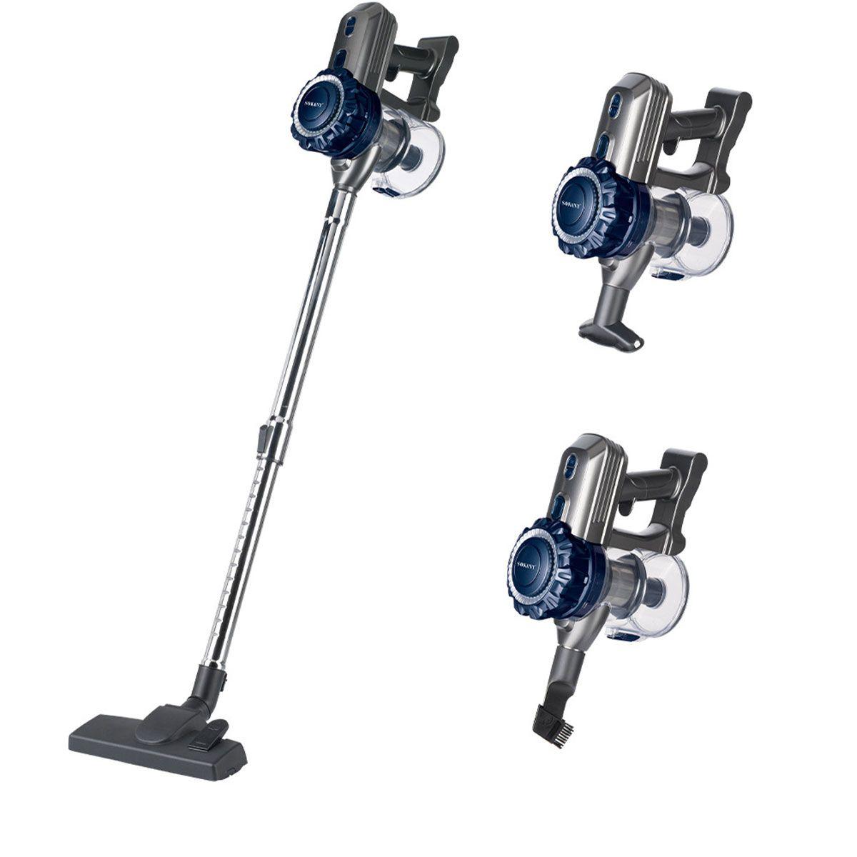 Пилосос вертикальний ручний для дому 3 в 1 2000 Вт акумуляторний для сухого прибирання Sokany