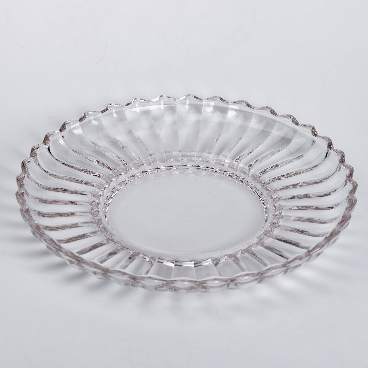 Сервірувальне блюдо Ø 28 см прозоре кругле для дому та кафе