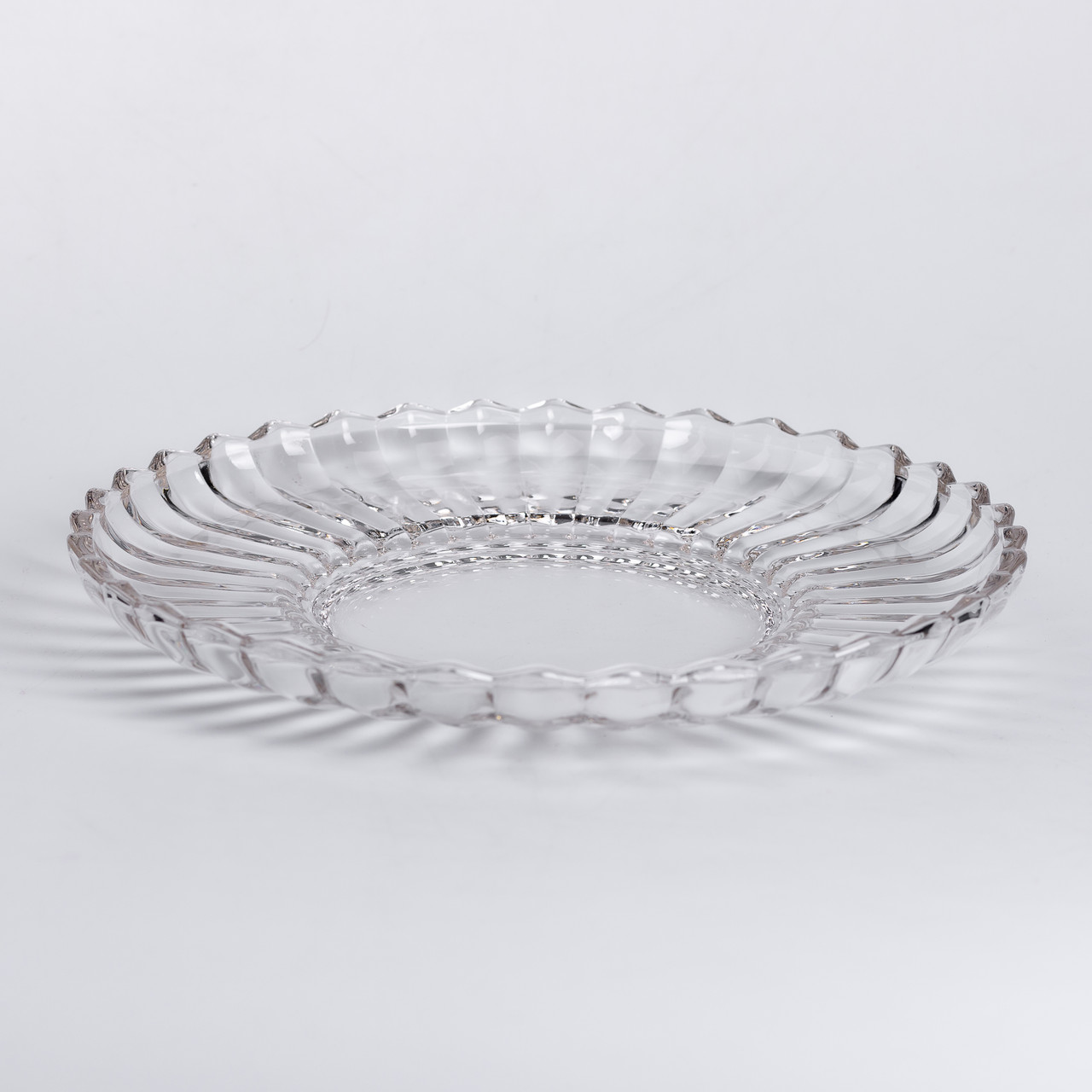 Сервірувальне блюдо Ø 28 см прозоре кругле для дому та кафе