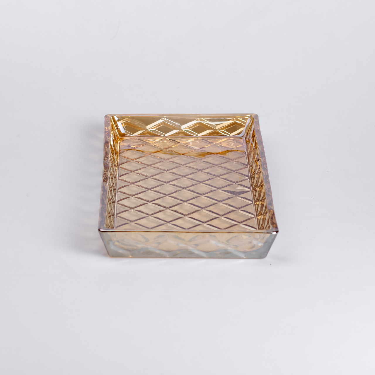 Блюдо для закусок скляне 27,5*13,5*2,5 см квадратне