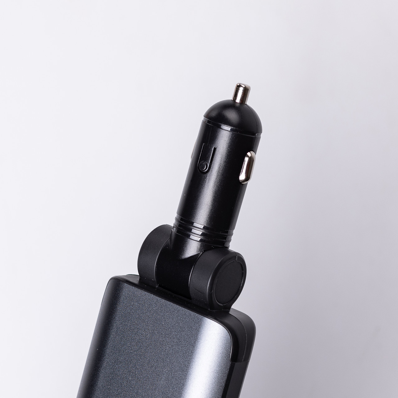 Автомобільний зарядний пристрій LED-проекція, зі швидкою зарядкою та висувним кабелем Type-C