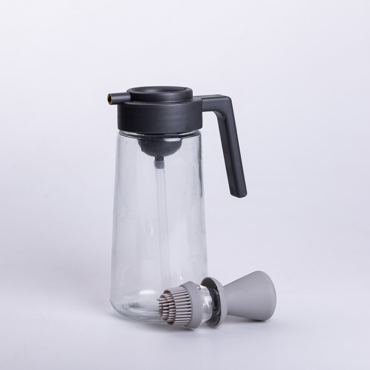 Пляшка для олії з дозатором 550 мл скляна пляшка для оливкової та соняшникової олії