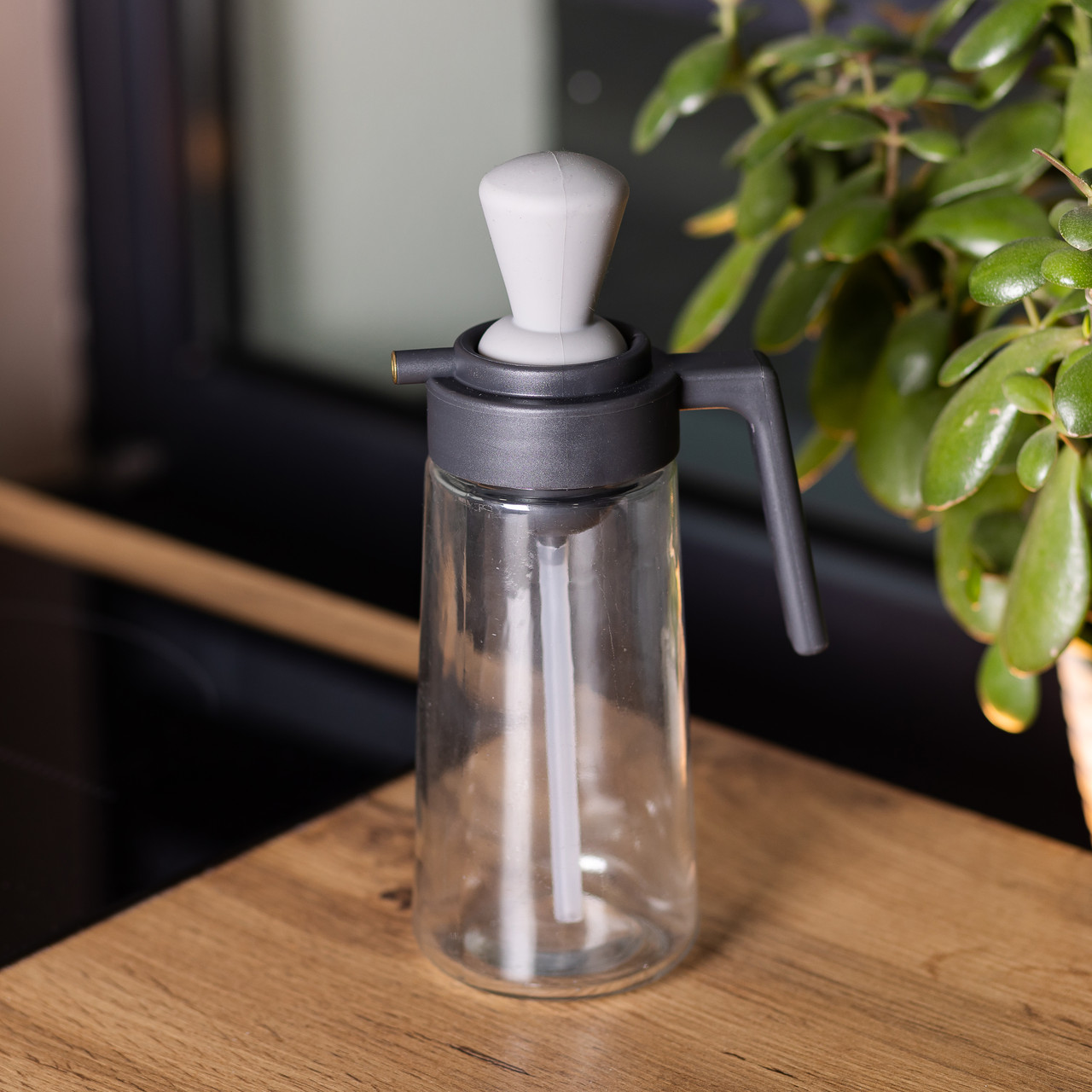 Пляшка для олії з дозатором 550 мл скляна пляшка для оливкової та соняшникової олії