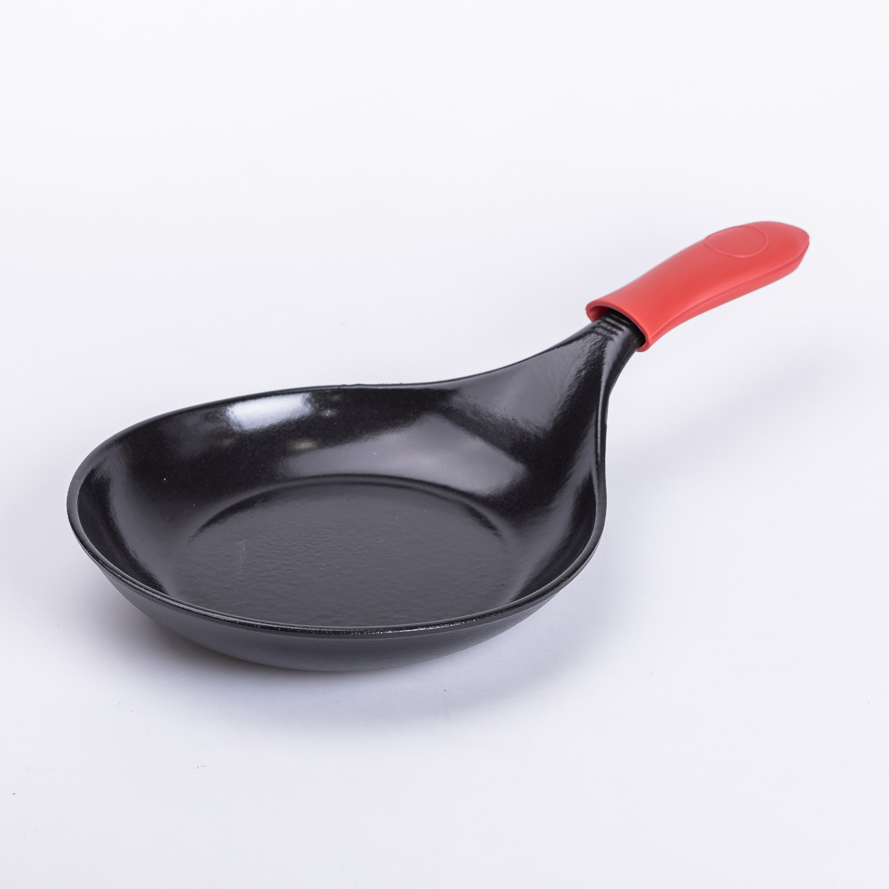 Чавунна сковорода з силіконовою ручкою Ø24,5 см для електричної та газової плити 1 л