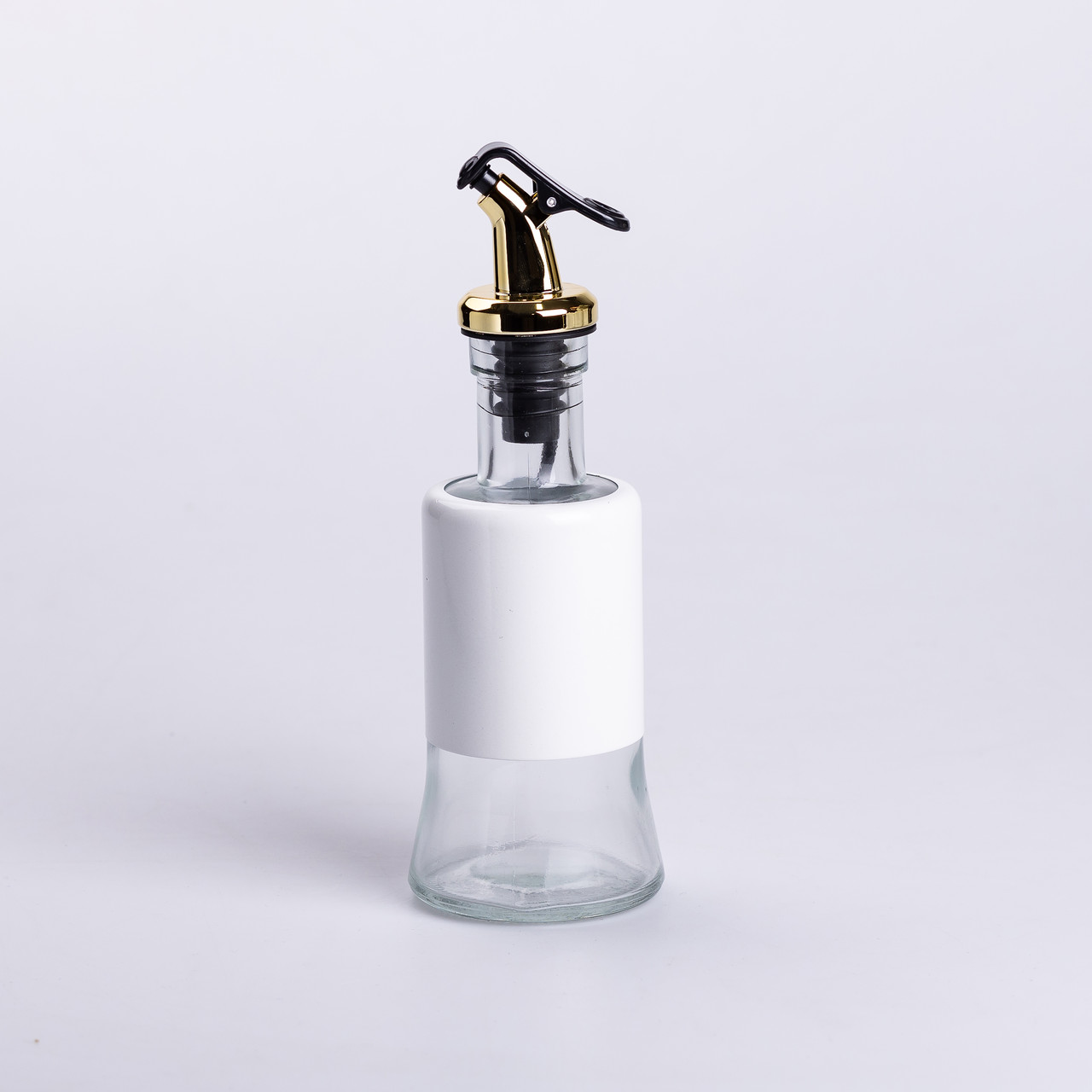 Набір для спецій на підставці з пляшками для олії та оцту 8 предметів Білий