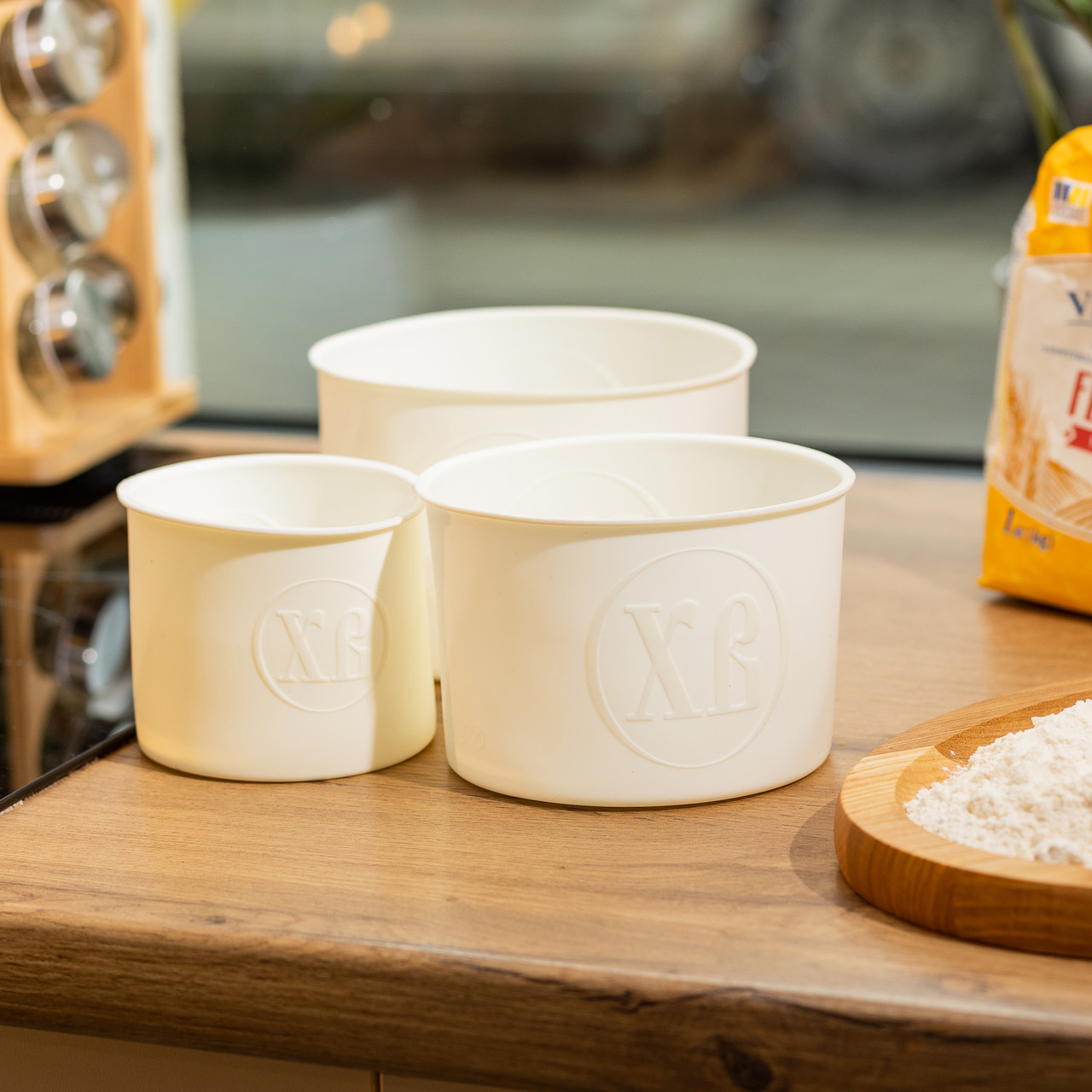 Набір форм для випічки паски силіконові 3 шт 1.7 л, 1 л, 0.6 л форми для паски Білі