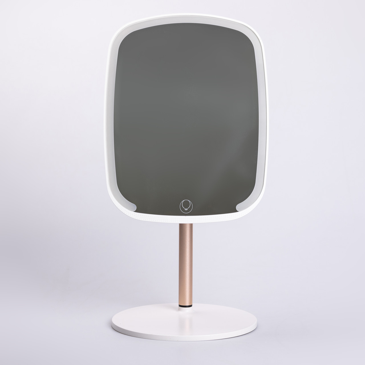 Настільне дзеркало з підсвічуванням 23х18 см для макіяжу на ніжці Біле