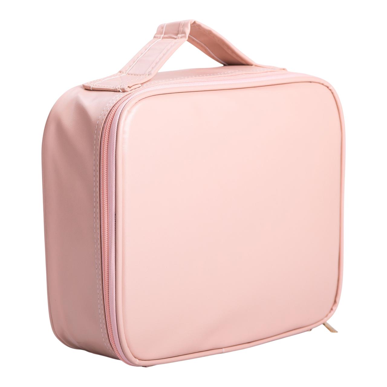 Органайзер косметичка з еко шкіри з дзеркалом та підсвічуванням 26×22×9 см