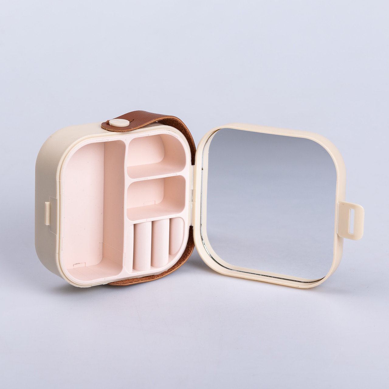 Скринька для прикрас 9×9×3.8 см міні органайзер для ювелірних виробів