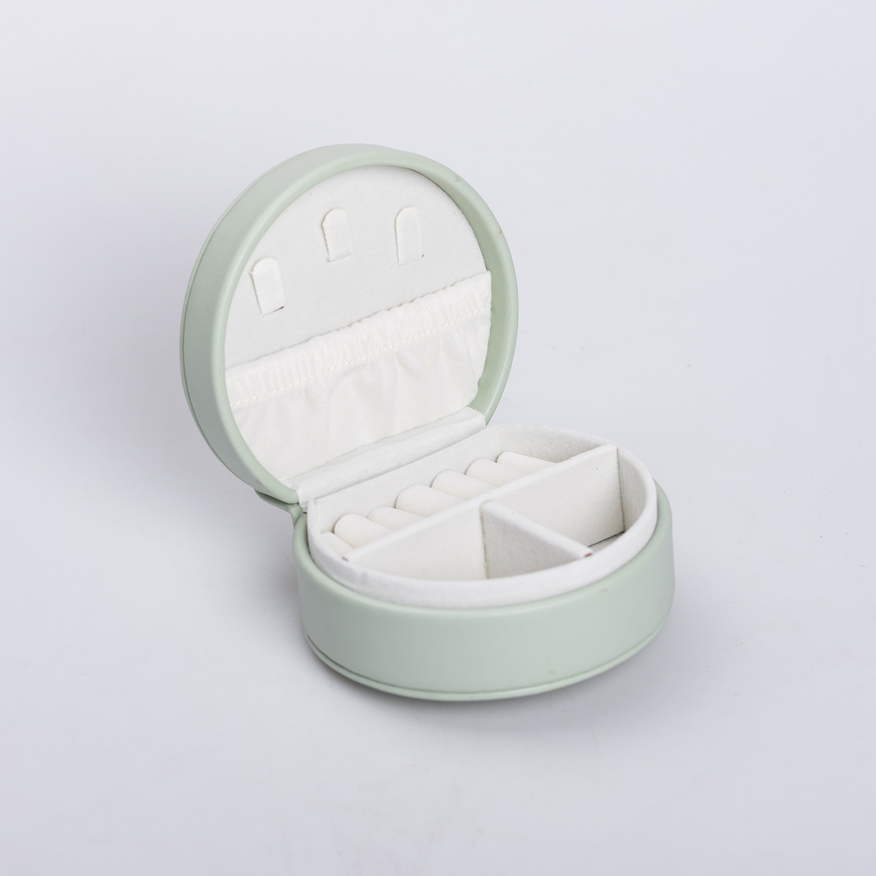 Скринька для прикрас з еко шкіри 10×9×4.5 см органайзер для ювелірних виробів