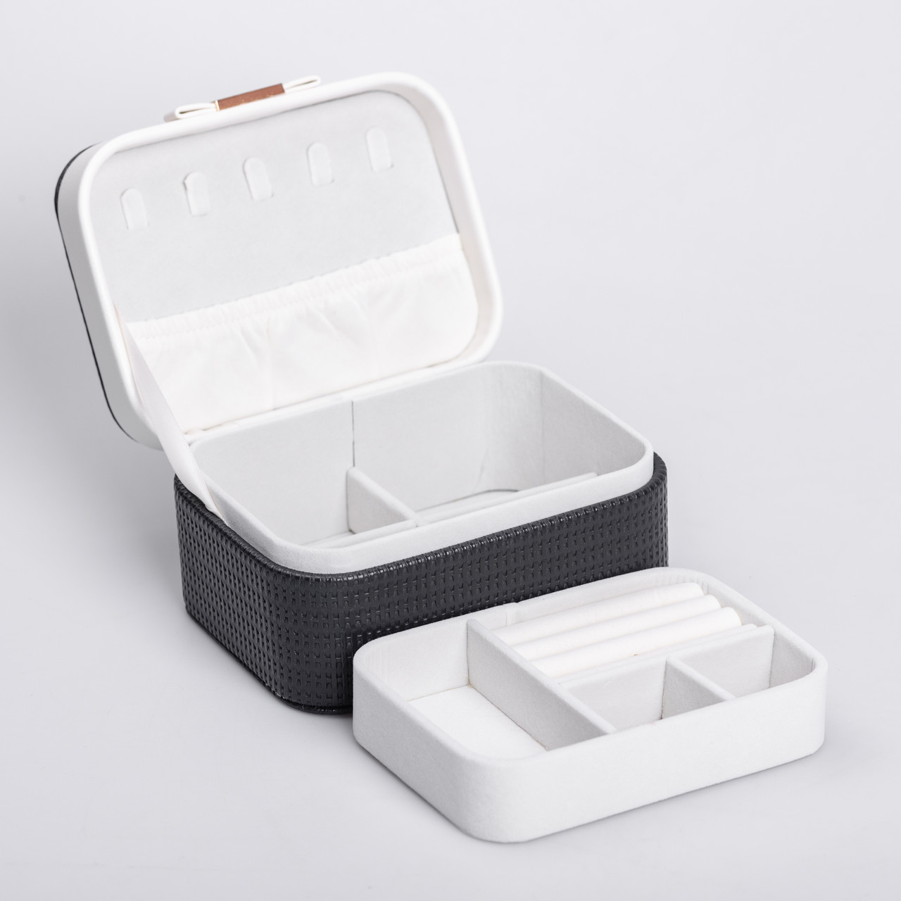 Скринька для прикрас з еко шкіри 15.5×11.5×8.5 органайзер для ювелірних виробів