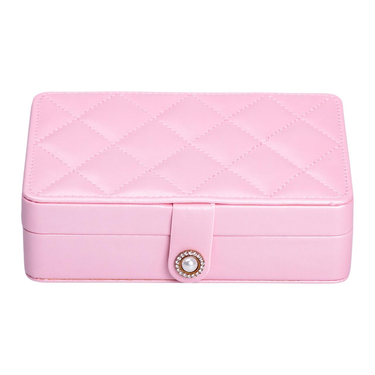 Скринька для прикрас з еко шкіри 16×11×4.7 см органайзер для ювелірних виробів