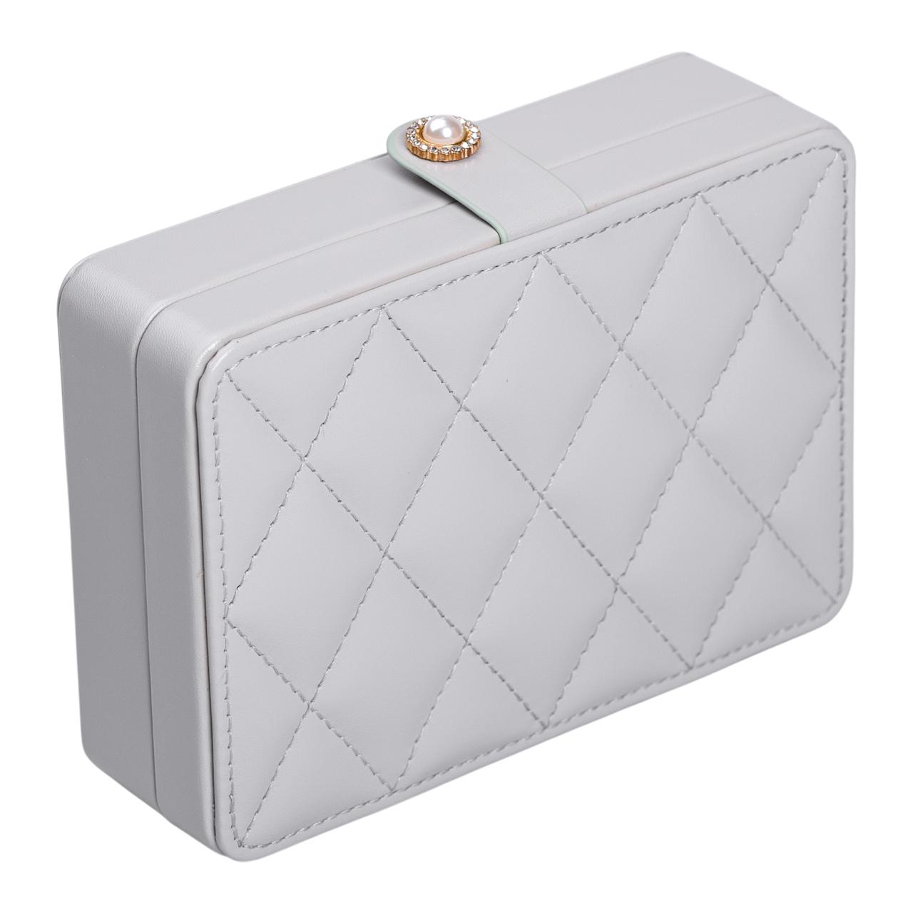 Скринька для прикрас з еко шкіри 16×11×4.7 см органайзер для ювелірних виробів