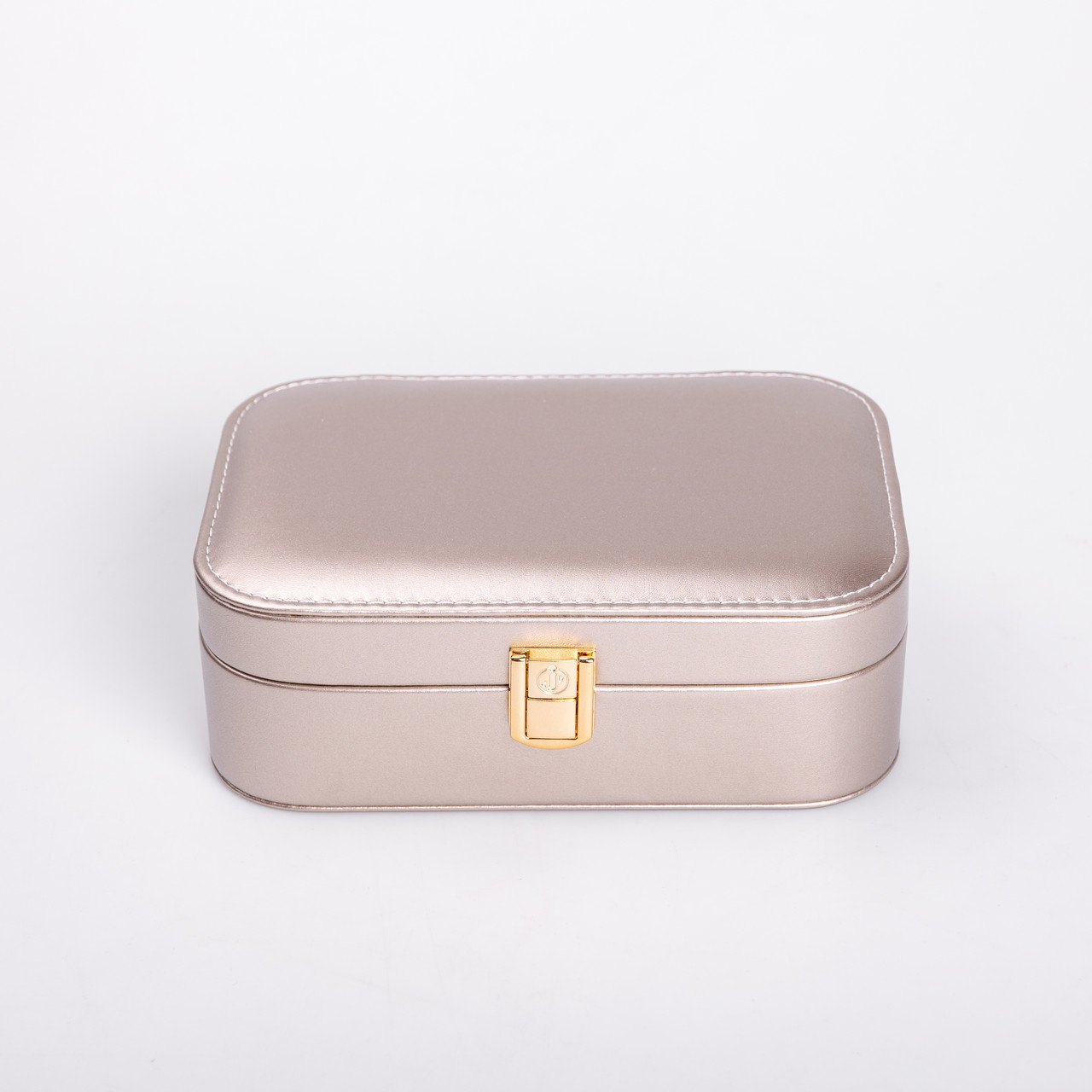 Скринька для прикрас з еко шкіри 20×14×7 см із дзеркалом органайзер для ювелірних виробів