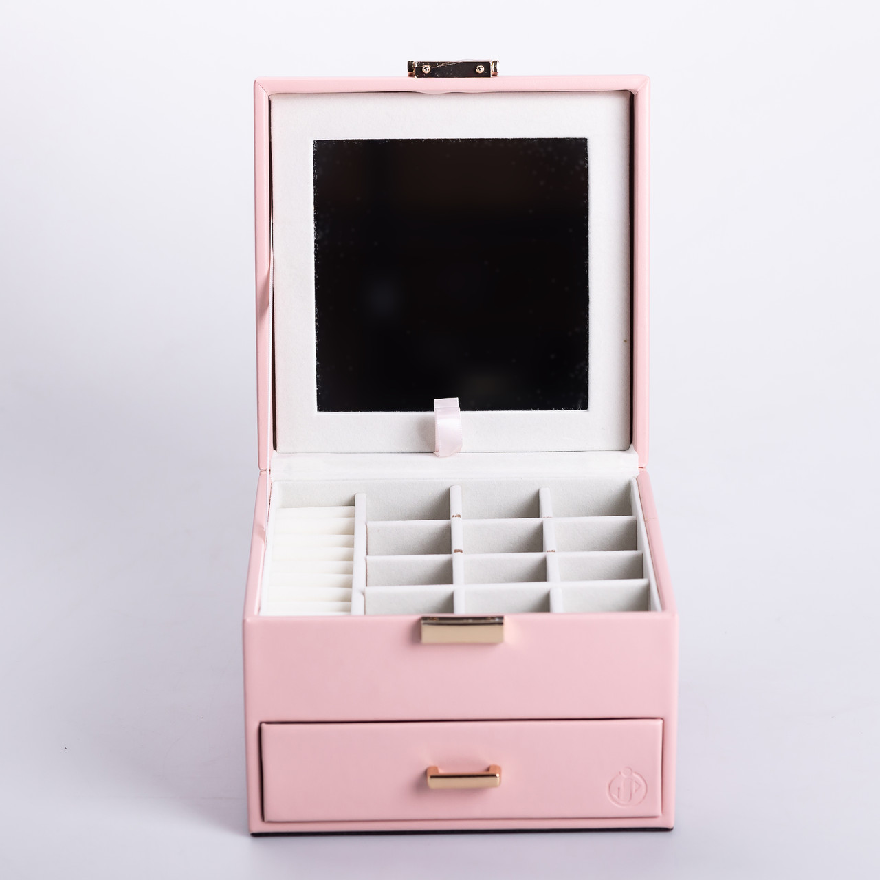 Скринька для прикрас з еко шкіри 2 яруси органайзер для ювелірних виробів