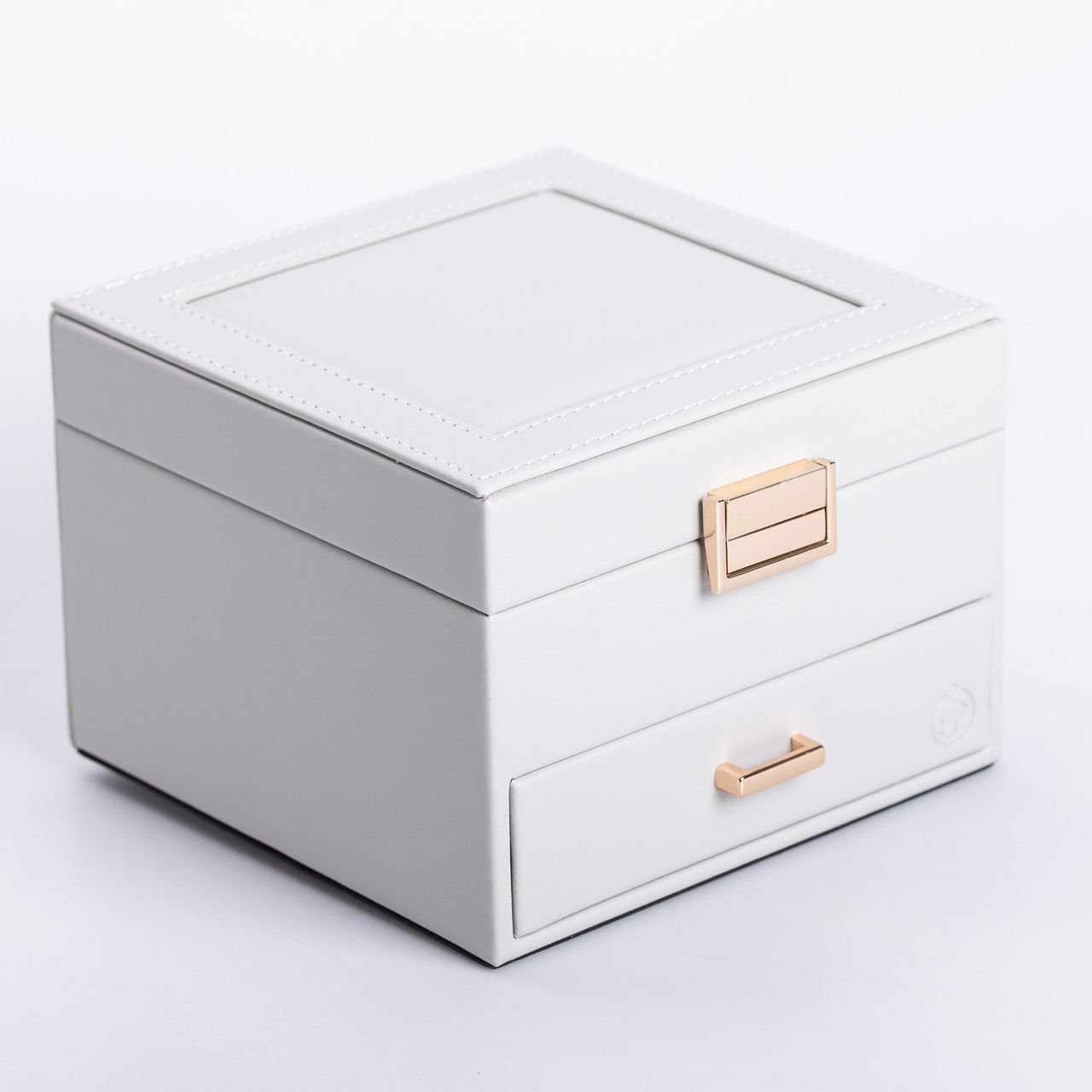 Скринька для прикрас з еко шкіри 2 яруси органайзер для ювелірних виробів