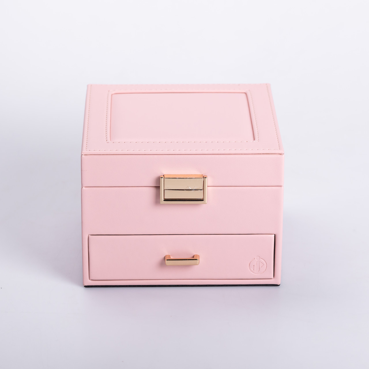 Скринька для прикрас з еко шкіри 2 яруси органайзер для ювелірних виробів