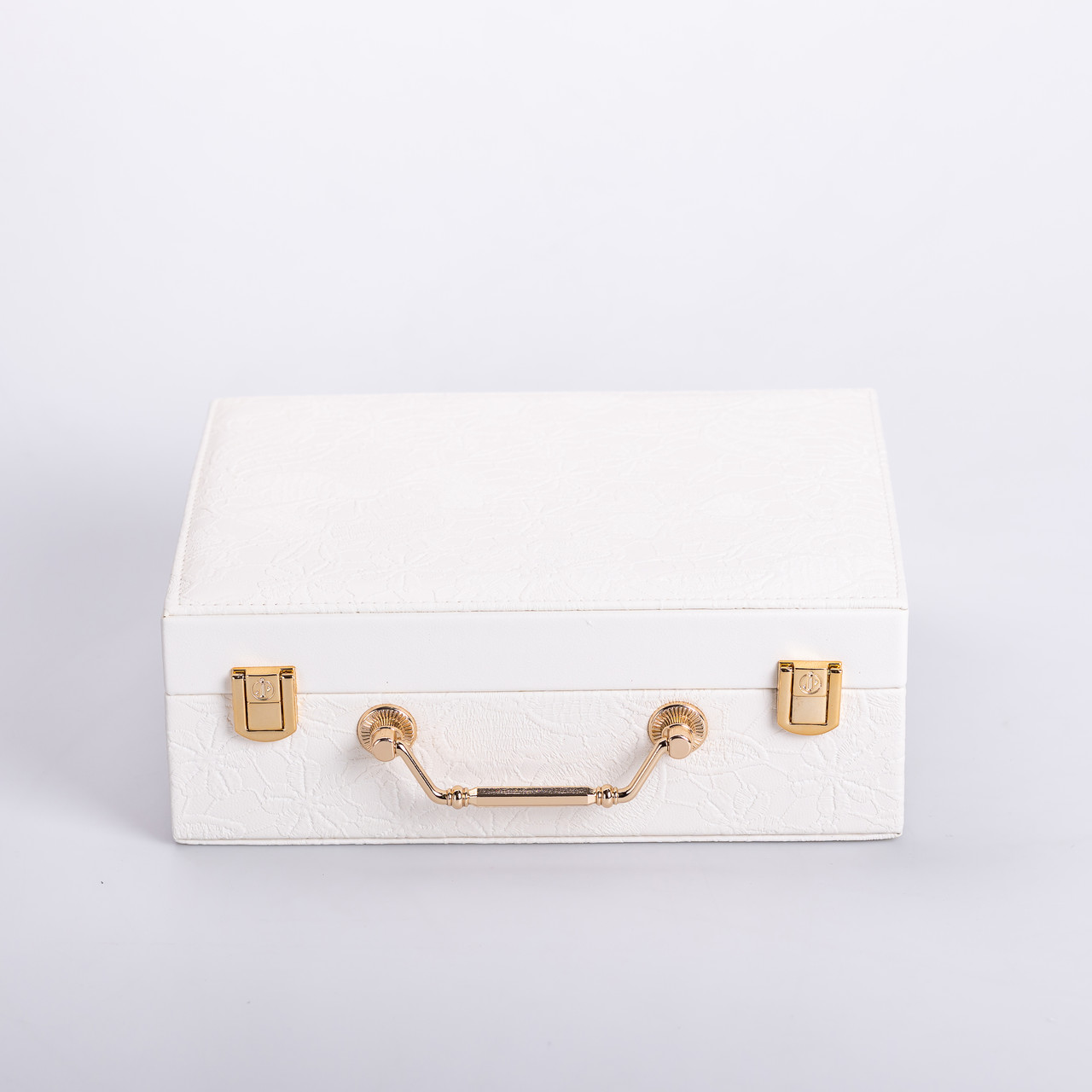 Скринька для прикрас з еко шкіри 2 яруси із дзеркалом органайзер для ювелірних виробів