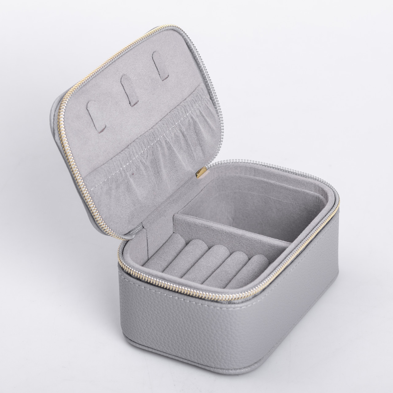 Скринька для прикрас з еко шкіри на блискавці міні органайзер для ювелірних виробів