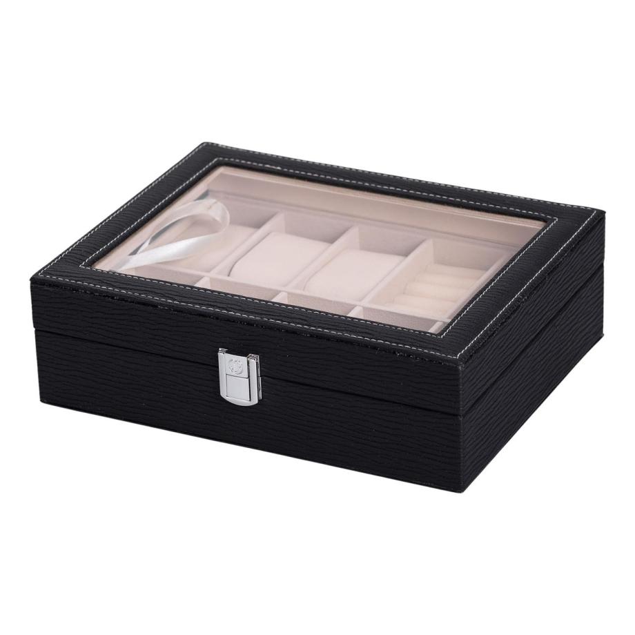 Скринька для прикрас з еко шкіри із дзеркалом органайзер для ювелірних виробів