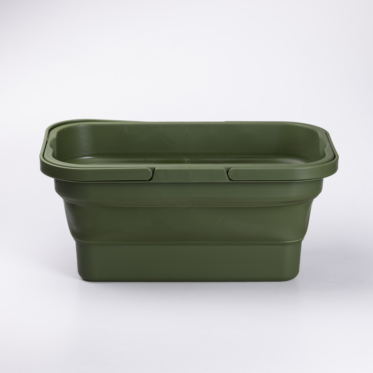 Складний кошик для пікніка з кришкою-столиком 44.8х26х14 см Зелений