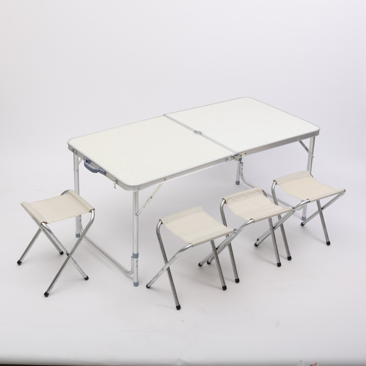 Стіл і 4 стільці для пікніка набір туристичних алюмінієвих складних алюмінієвих меблів для кемпінгу