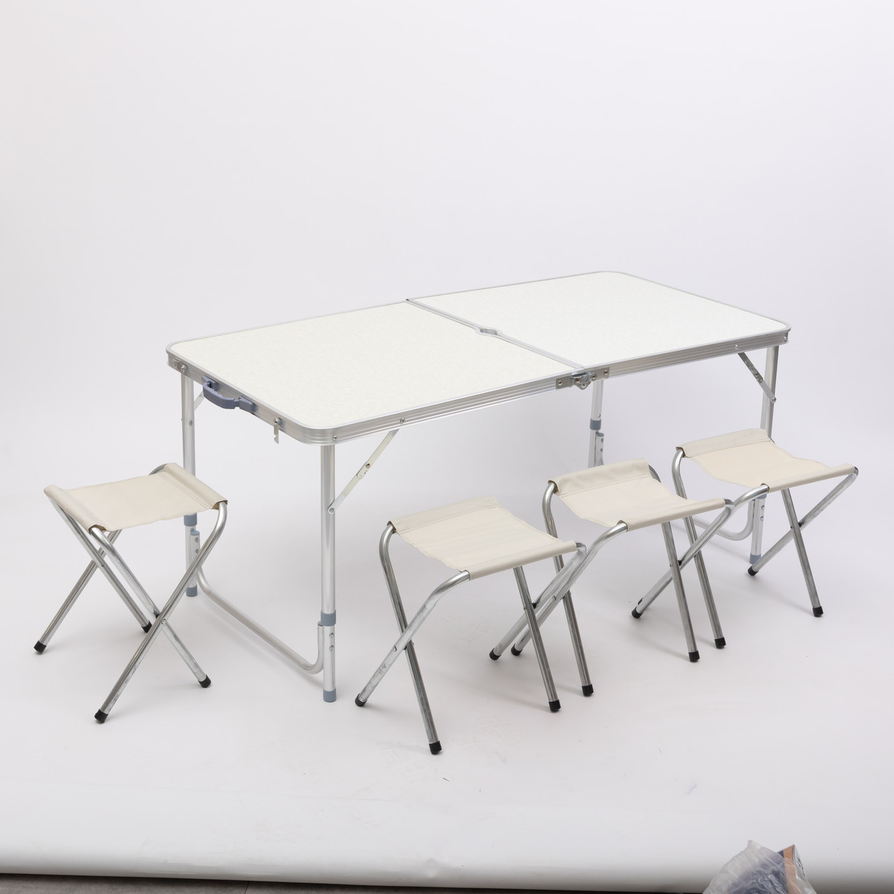 Стіл і 4 стільці для пікніка набір туристичних алюмінієвих складних алюмінієвих меблів для кемпінгу