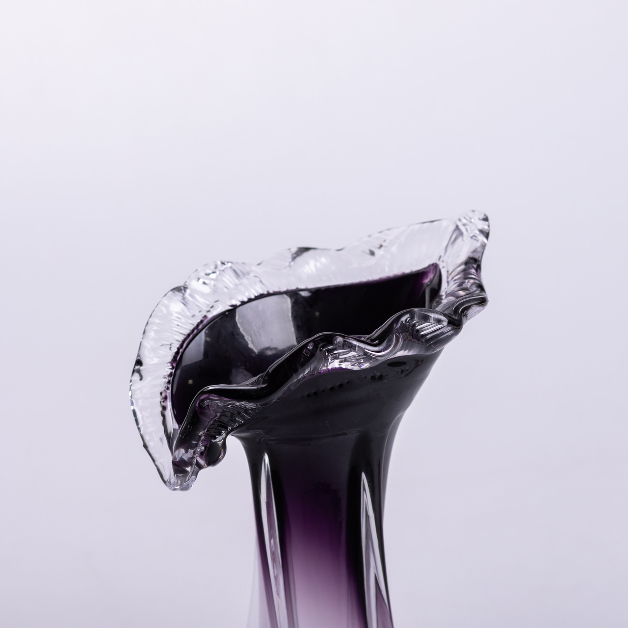 Ваза для квітів 22 см декоративна ваза для букета 200 мл Фіолетова