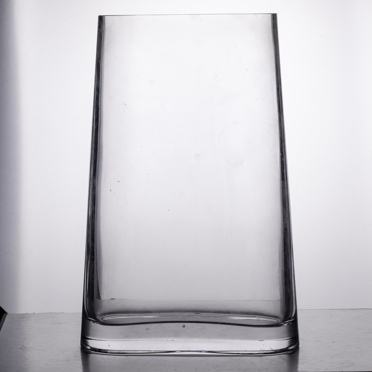 Ваза для квітів скляна 17.5х7х32.5 см прозора декоративна ваза 3.2 л