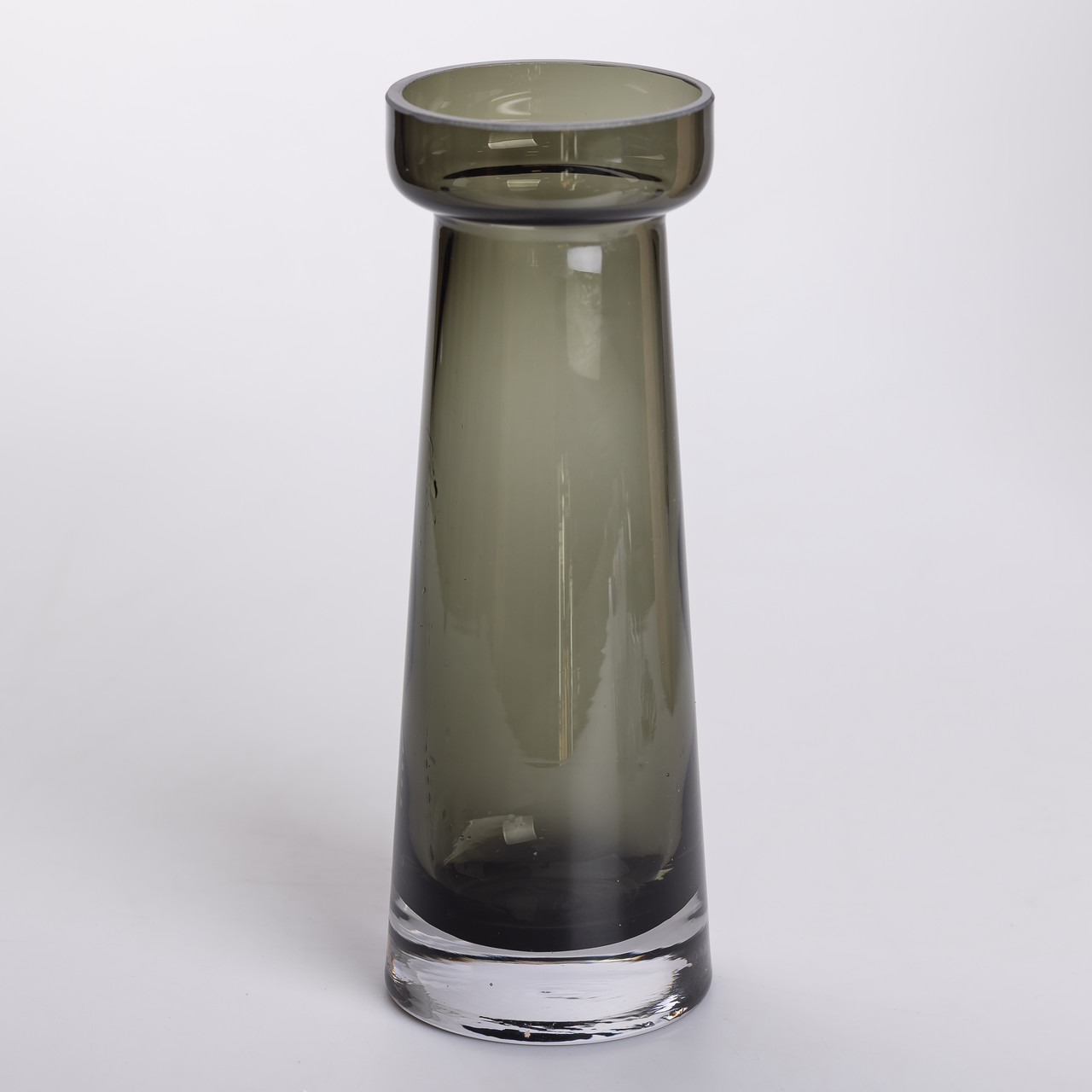 Ваза циліндр для квітів 25.5 см Т-подібна скляна ваза 800 мл Чорна Т-подібна скляна ваза 800 мл