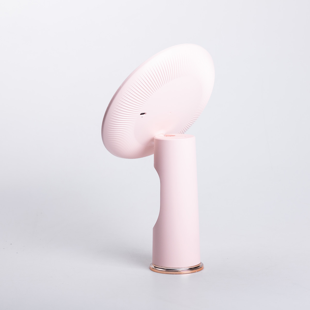 Дзеркало з підсвічуванням настільне косметичне кругле 18.5х10х29 см дзеркало з лед підсвічуванням USB для макіяжу Рожеве