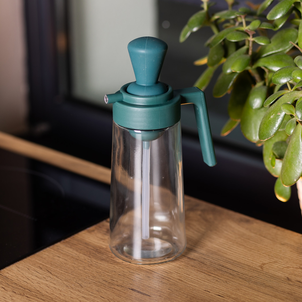 Пляшка для олії з дозатором 550 мл скляна пляшка для оливкової та соняшникової олії