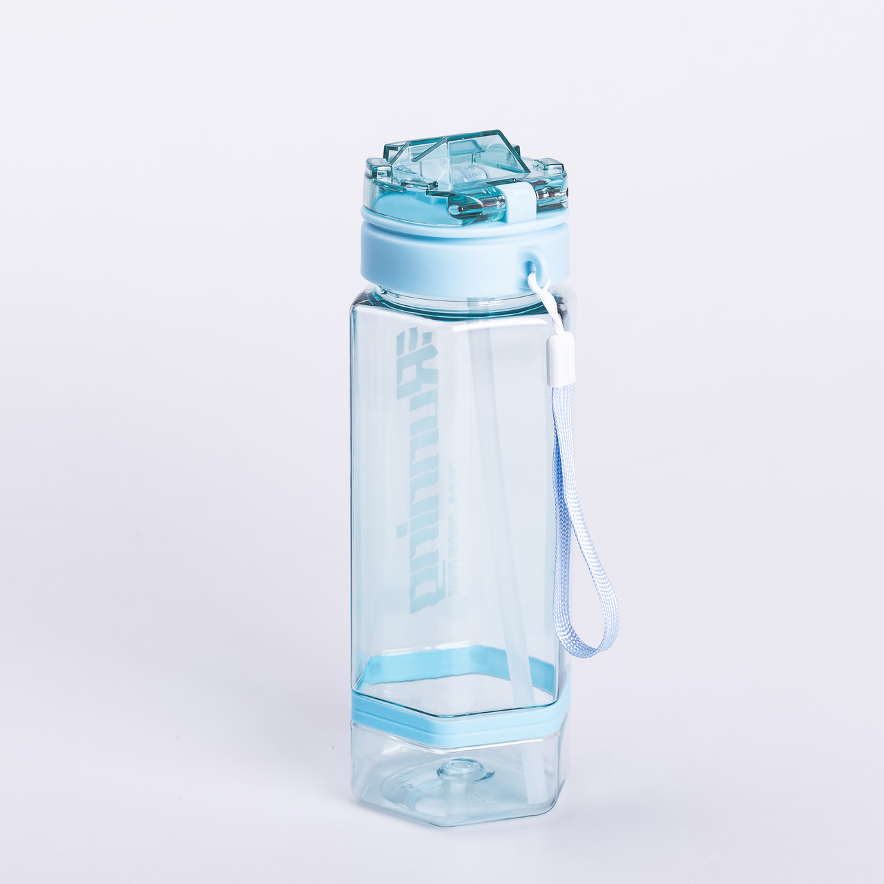 Пляшка для води багаторазова 760 мл пляшечка з трубочкою для спорту та школи