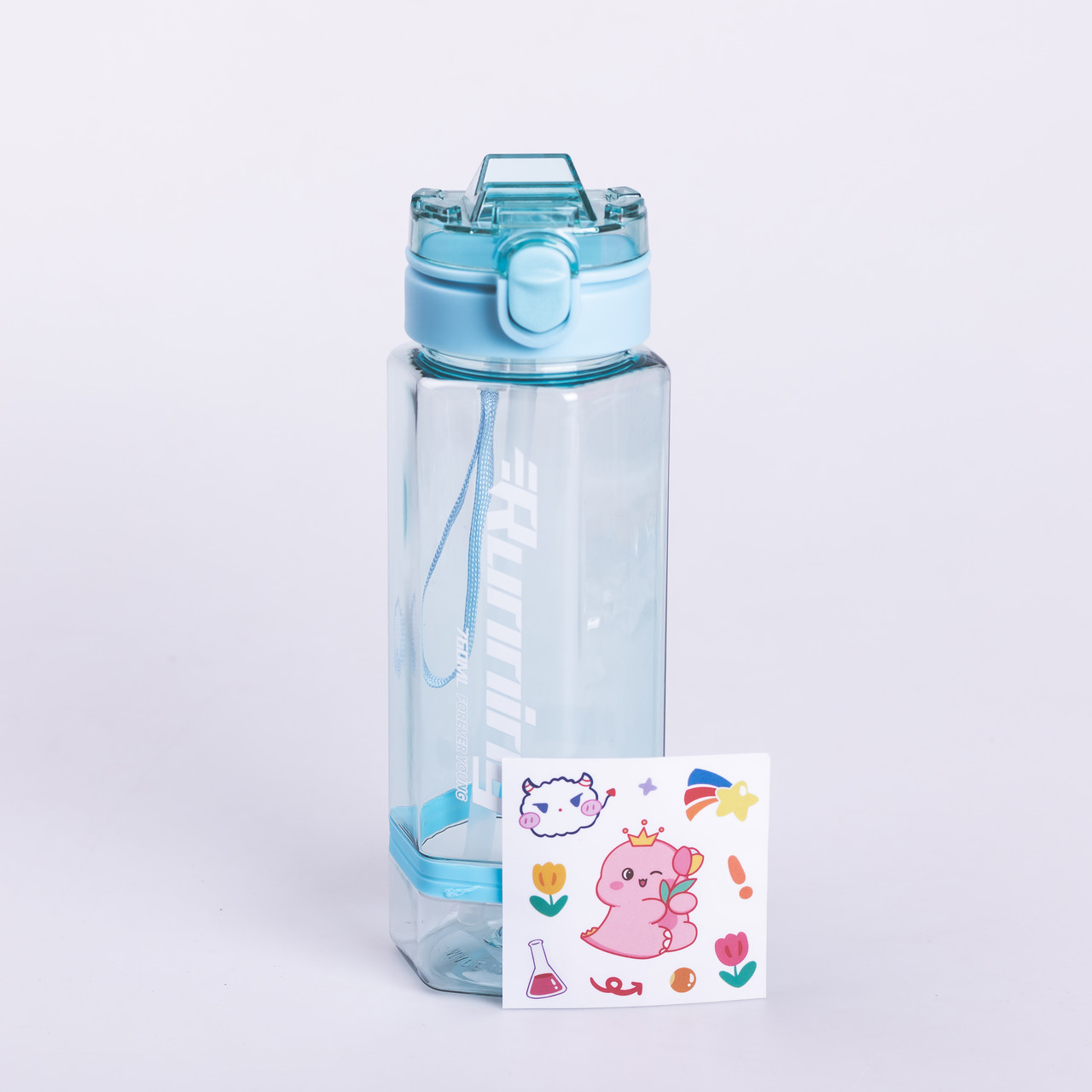 Пляшка для води багаторазова 760 мл пляшечка з трубочкою для спорту та школи