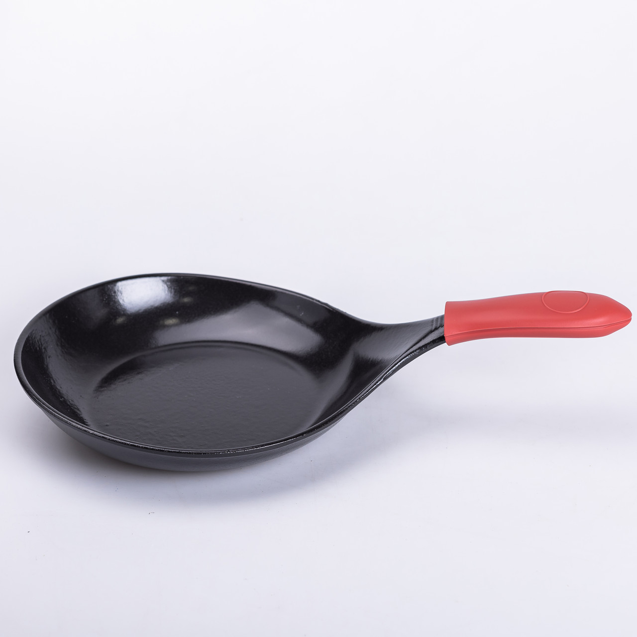 Чавунна сковорода з силіконовою ручкою Ø24,5 см для електричної та газової плити 1 л
