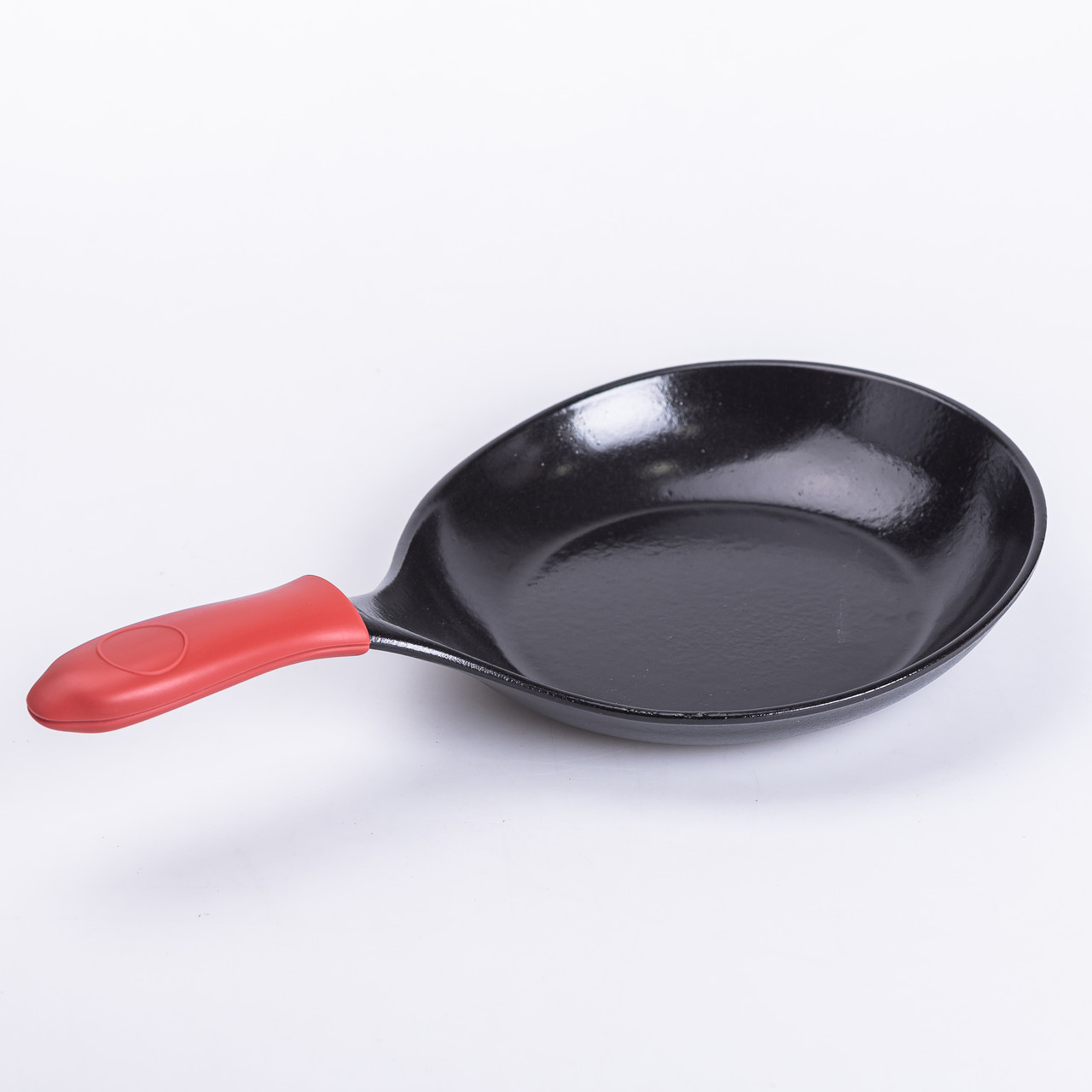 Чавунна сковорода з силіконовою ручкою Ø24,5 см для електричної та газової плити 1 л