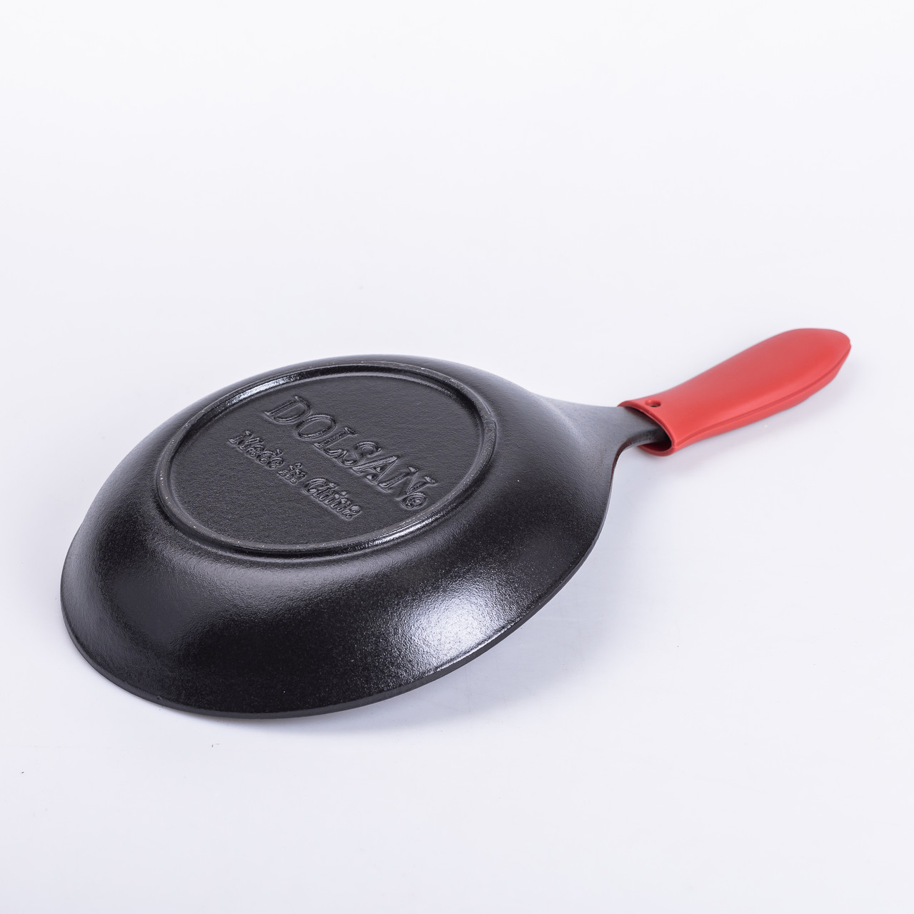 Чавунна сковорода з силіконовою ручкою Ø24,5 см для електричної та газової плити 1 л