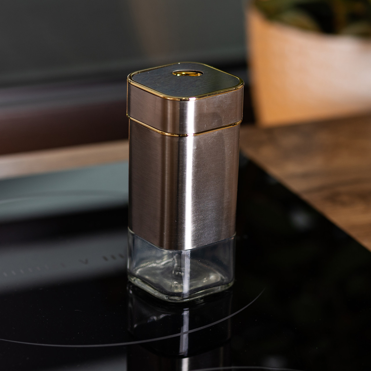 Ємність для спецій 4.5х4.5х10.5 см спецовниця для кухні 120 мл