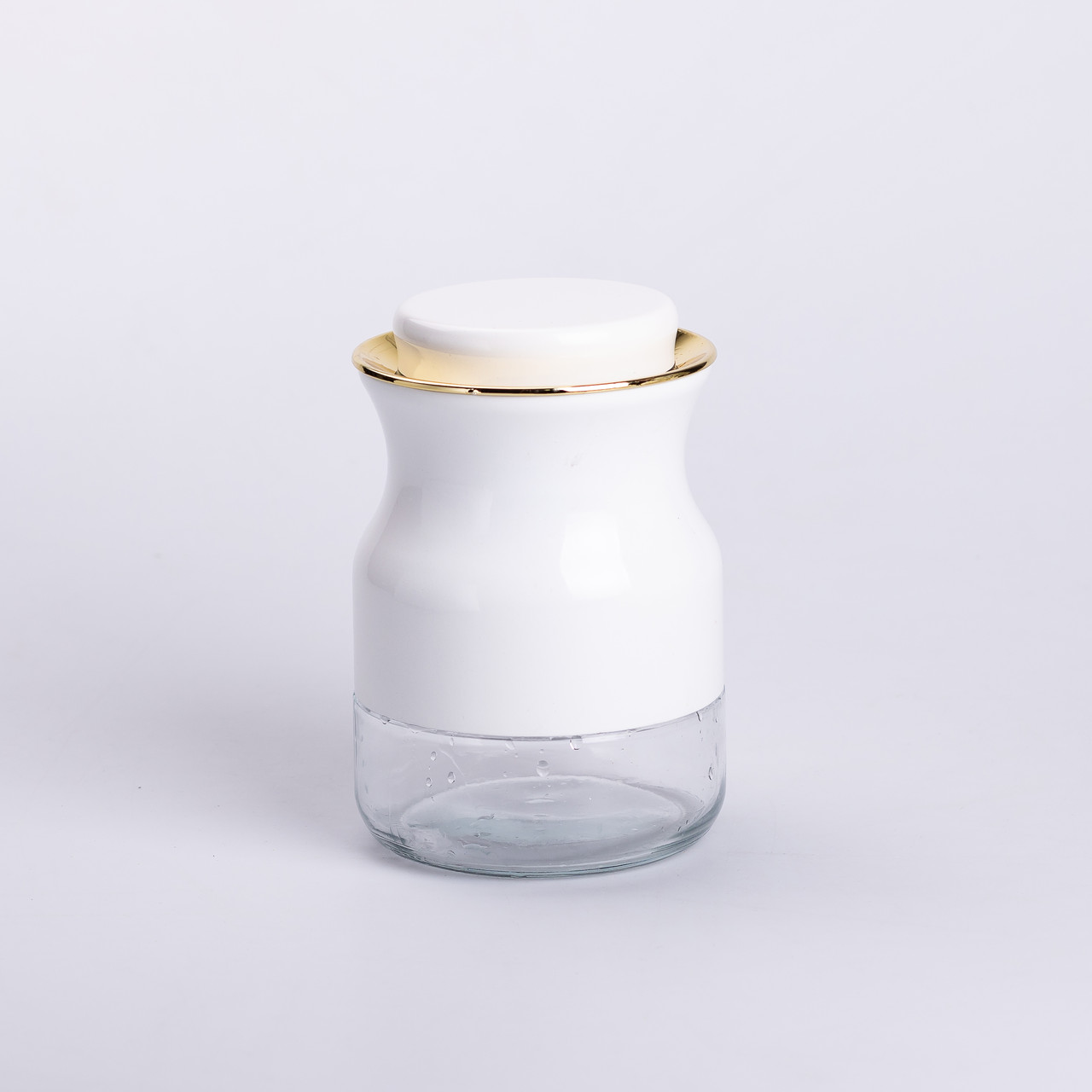 Набір для спецій на підставці з пляшками для олії та оцту 8 предметів Білий