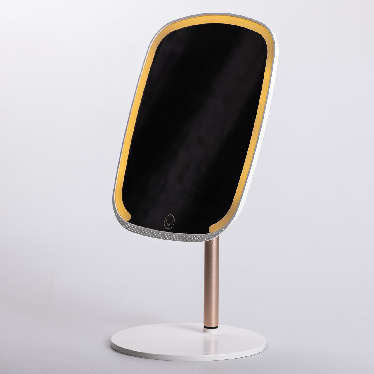 Настільне дзеркало з підсвічуванням 23х18 см для макіяжу на ніжці Біле