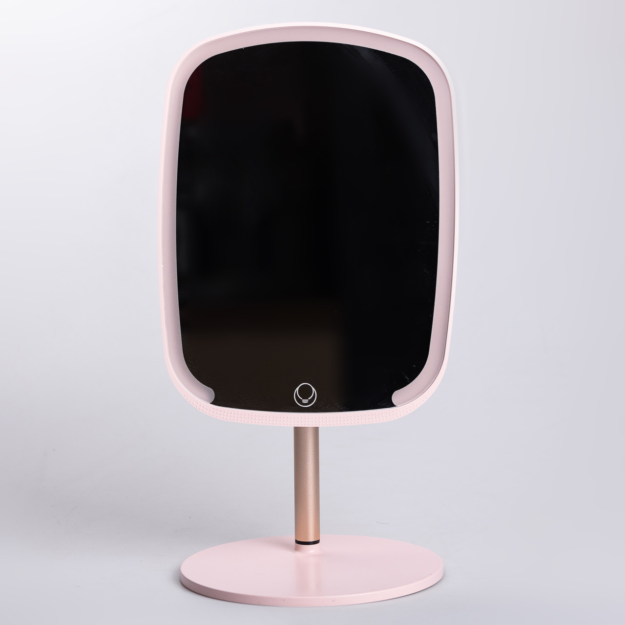 Настільне дзеркало з підсвічуванням 23х18 см для макіяжу на ніжці Рожеве