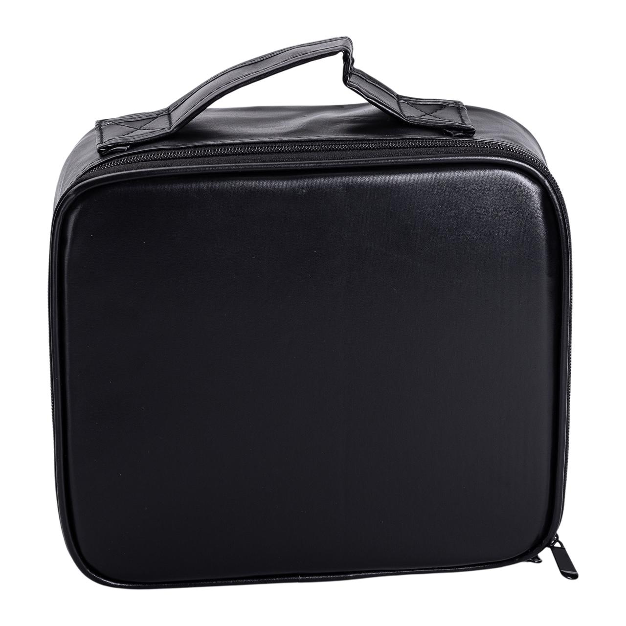 Органайзер косметичка з еко шкіри з дзеркалом та підсвічуванням 26×22×9 см