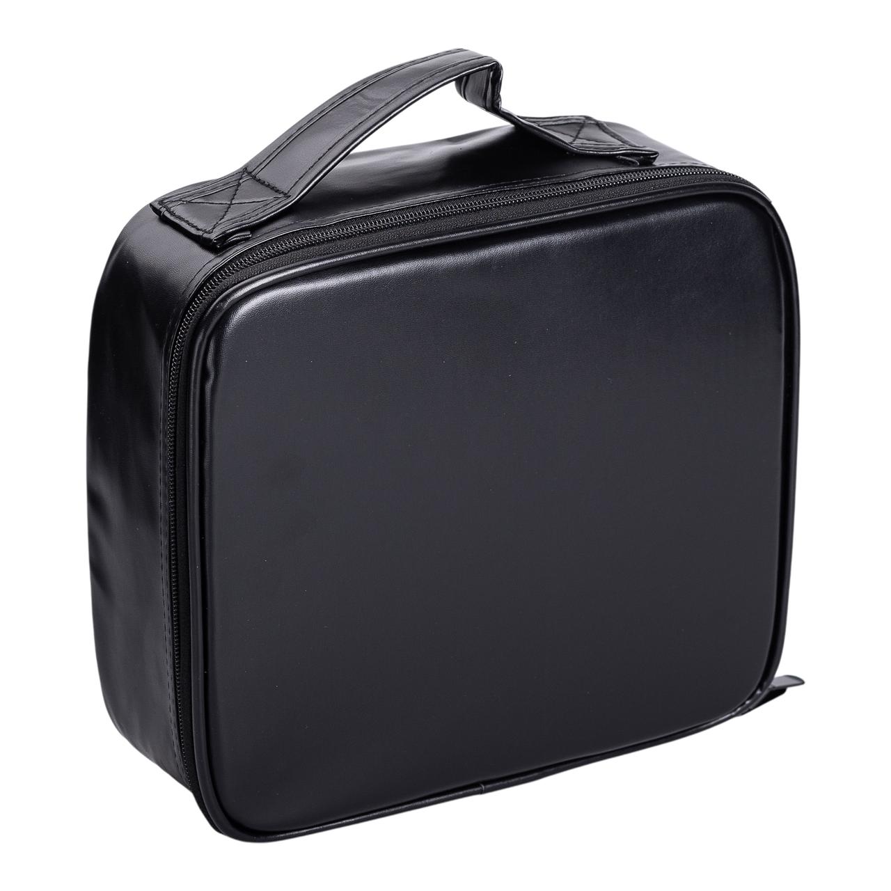 Органайзер косметичка з еко шкіри з дзеркалом та підсвічуванням 26×22×9 см