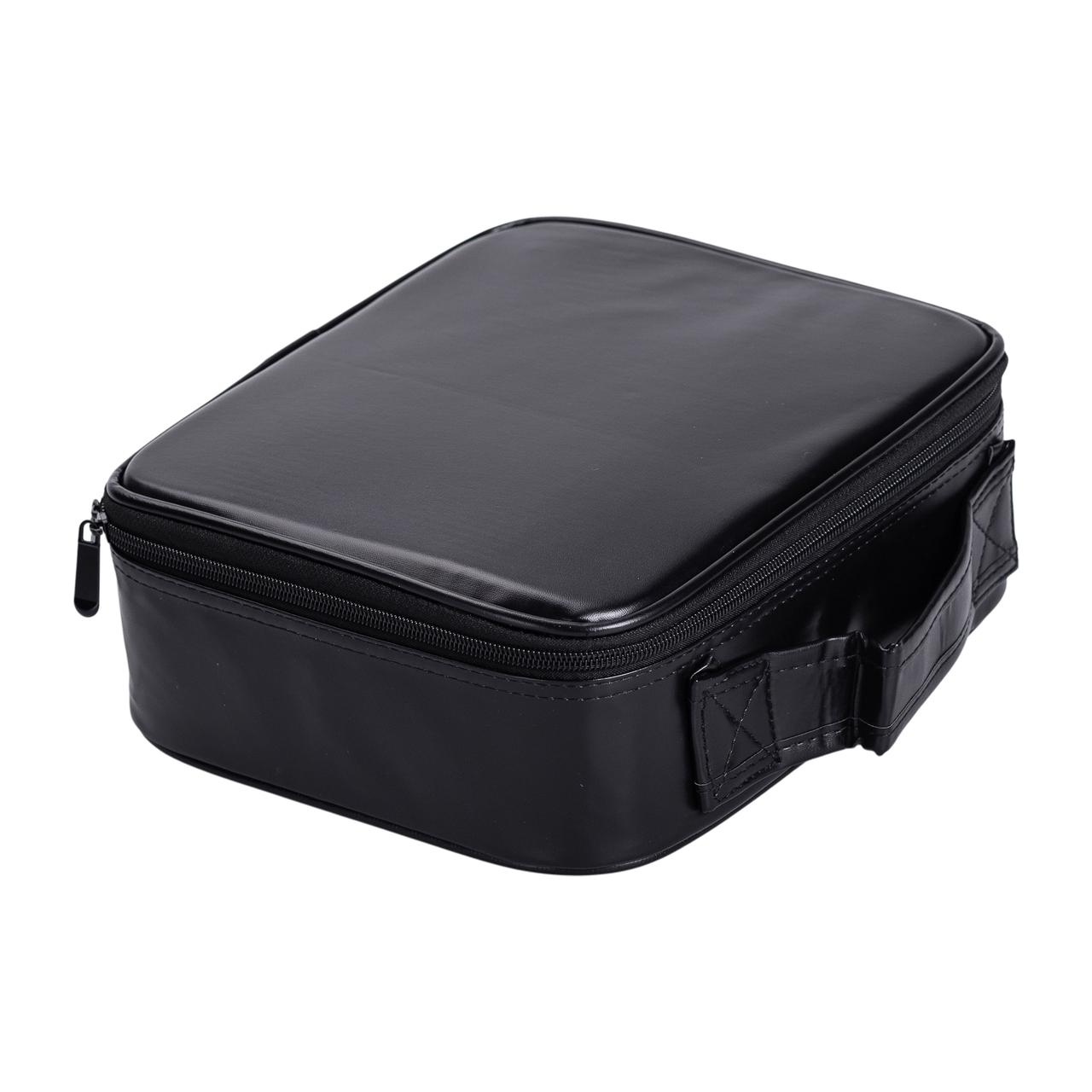 Органайзер косметичка з еко шкіри з дзеркалом та підсвічуванням 26×22×9 см