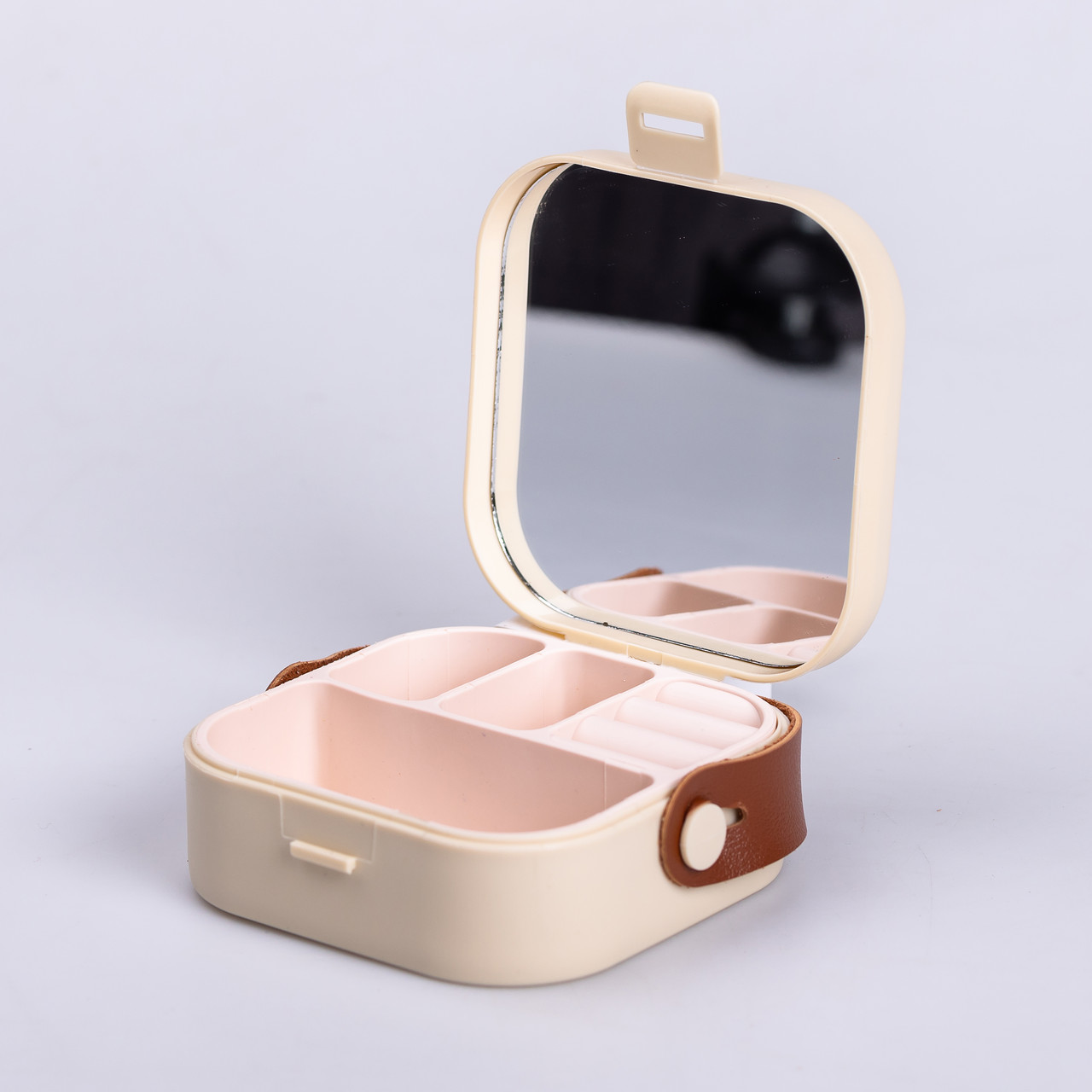 Скринька для прикрас 9×9×3.8 см міні органайзер для ювелірних виробів